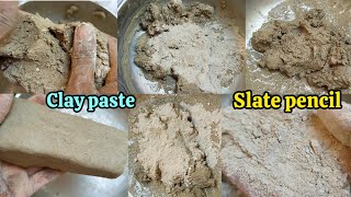 Clay Paste 😍 New Clay 😊 Butter Grey Clay 😋 Slate Pencil Clay Paste 🥵 Multani Mitti Clay😋Slate Crunch [upl. by Blackington]