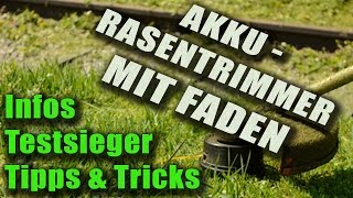 Akku Rasentrimmer mit Faden  Infos Tipps und Testsieger  AkkuRasenTrimmerTestsde [upl. by Ahseela33]