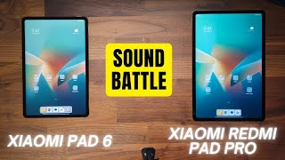 Xiaomi Pad 6 vs Xiaomi Redmi Pad Pro  Sound Test [upl. by Nocaed231]