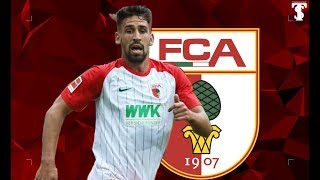 RANI KHEDIRA FC AUGSBURG DEFENDING amp BEST SKILLS 20172018 MID SEASON REVIEW [upl. by Belle]