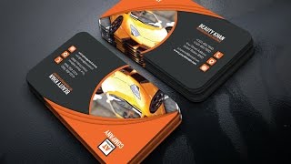 Rent a Car Business Card Tutorial  Adobe Illustrator [upl. by Kingsly]