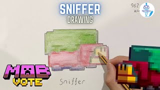 How to Draw the Sniffer  Minecraft Mob Vote 2022 Winner [upl. by Selfridge]