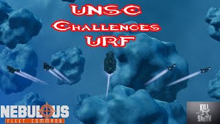 HALO Fleet Battles  UNSC Challenges URF in Control  Nebulous Fleet Command Halo Ship Mod [upl. by Barncard360]