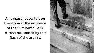 Why did the atomic bomb dropped on Hiroshima leave shadows of people etched on sidewalks [upl. by Azarria557]