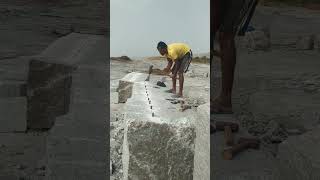 granite stone cutting video viral [upl. by Radburn]