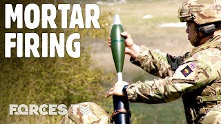 How The London Regiment Fires Mortars • SALISBURY PLAIN  Forces TV [upl. by Hennessey]