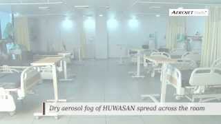 Aerojet steriz Biodecontamination system With Huwasan Disinfectant [upl. by Yllaw]