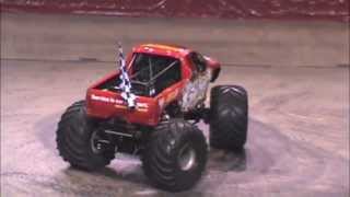 2013 Monster Jam Donut Competition Bismarck ND Civic Center [upl. by Aerua]