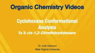 457  Cyclohexane Conformational Analysis  Example 3 [upl. by Kutzenco]