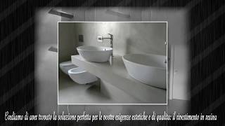 Rivestimento Moderno Bagno in Resina a Bergamo 2018 [upl. by Jaclyn]