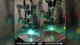 Fume Extractor OFF vs ON  WeCobot [upl. by Oram]