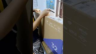 Unboxing iFFalcon Smart Tv 32 Inch Bought from Shoppe Indonesia [upl. by Damalus624]