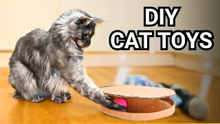 20 DIY Cat Toys Your Cats WILL Go CRAZY For amp How To Make Them [upl. by Ailecra647]