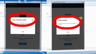 SOLVE 100 We are unable to Install Adobe Photoshop this time Error code182 [upl. by Lange]