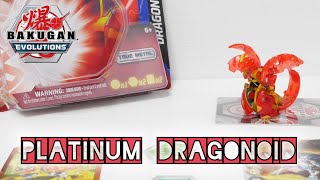 PYRUS PLATINUM DRAGONOID Core Single Pack  Bakugan Evolutions  BAKUGAN UNBOX [upl. by Jelks]