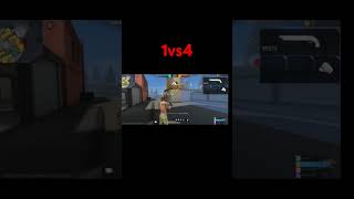 free fire short video viral 1vs4 [upl. by Anairt]