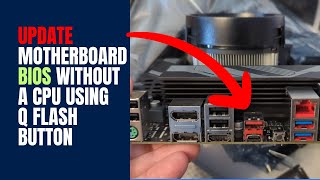 Update Motherboard BIOS Without A CPU Using Q Flash Button [upl. by Ysus654]