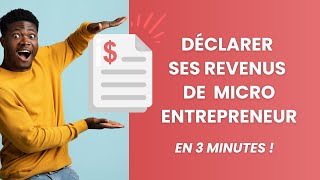 Comment Déclarer Ses Revenus dAutoEntrepreneur à lURSSAF en 3 MINUTES  📄 [upl. by Nalyt923]