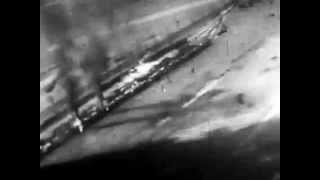 194445 Mustang attacks train in Yugoslavia 213 or 249 Squadron RAF [upl. by Salkcin763]