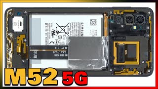 Samsung Galaxy M52 5G Disassembly Teardown Repair Video Review [upl. by Ddal]