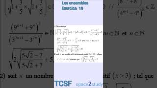 Exercice 19 Les ensembles TCSF Maths [upl. by Lirrehs]