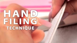 DIY Nail Workshop  Hand Filing Technique [upl. by Enawyd]