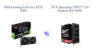 MSI RTX 3060 vs XFX RX 6600 🔥🔥 [upl. by Anivlis]