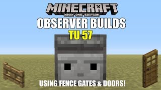 Minecraft Xbox One  Building with Observers TU 57 Xbox PS4 PS3 Wii U Switch [upl. by Zephaniah914]