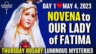 Novena to Our Lady of Fatima Day 1 Rosary Thursday May 4 2023 Luminous Mysteries of the Rosary 💙 [upl. by Lissa222]