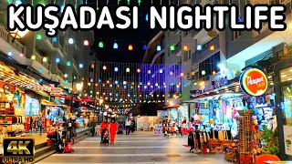 KUŞADASI CITY CENTER NIGHT WALKING TOUR  21 June 2023  4k UHD 60fps [upl. by Liane536]