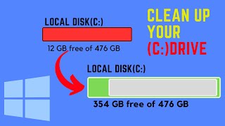 How to Clean C Drive In Windows 10  Fix C Drive Space Problem [upl. by Enneirdna]
