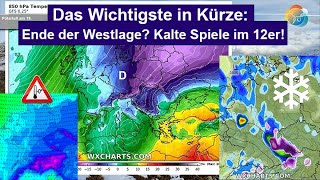 Das Wichtigste in Kürze Ende der Westlage Kalter 12er GFS ECMWF will auch ZirkulationsÄnderung [upl. by Kyla]