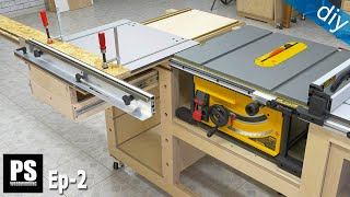 DIY Table Saw Sliding Carriage  Mobile Workbench EP 2 [upl. by Aramoy685]