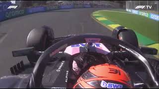 Esteban Ocon Radio After Making It Through Q1 [upl. by Ytinav150]