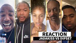 Social Media Reaction Jadakiss Makes Dipset Funeral 😅In Verzuz ‘Jada You KING of NY True 2021 MVP’ [upl. by Icram]