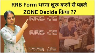 What should be the ZONE preference in RRB JE 2024 Complete Analysis with Surbhi Mam [upl. by Theta536]