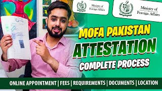 MOFA Documents Attestation Process in Pakistan Online Appointment Requirements Fees Timings [upl. by Ahsenik192]