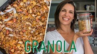 GRANOLA receita deliciosa a base de cereais e sementes [upl. by Nylidnam]