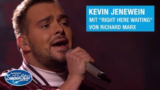 Kevin Jenewein mit quotRight Here Waitingquot von Richard Marx  Halbfinale DSDS 2021 [upl. by Einahpet392]