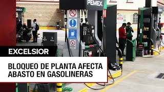 Escasez de combustible en gasolineras de Baja California por protestas [upl. by Alleunam]