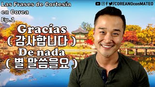 Las Frases de Cortesía en Corea quotGraciasquot y quotDe nadaquot en coreano coreanoconmateo Aprendercoreano [upl. by Carine]