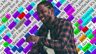 Kendrick Lamar Alright  Rhyme Scheme Highlighted [upl. by Elurd]