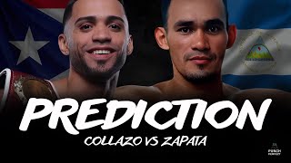 OSCAR COLLAZO VS GERARDO ZAPATA  PUNCH PERFECT PREDICTION 🥊 [upl. by Anyar]