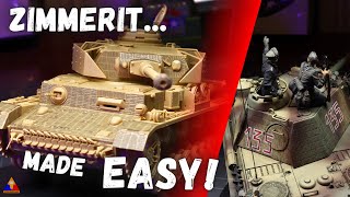 The EASIEST Way to Add Zimmerit to Your Panzer Models  135 Scale Modeling Tutorial [upl. by Pearson]