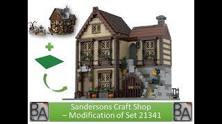 LEGO MOC  Sandersons Craft Shop  Modification of Set 21341 [upl. by Pas]