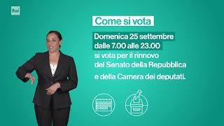 Elezioni 2022  Come si vota [upl. by Cormier]