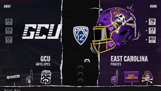 Week 2 PAC12 Football GCU vs East Carolina Sept 7th 2024 [upl. by Lalla]