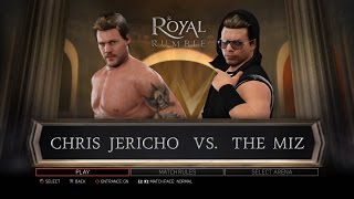 WWE 2K17 PS3  Chris Jericho VS The Miz [upl. by Willman623]