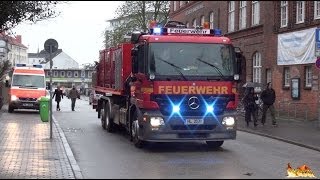 Brennt Lok im Hauptbahnhof Großeinsatz BF  FF Lübeck Anfahrten und Einsatzstelle [upl. by Hpesojnhoj334]