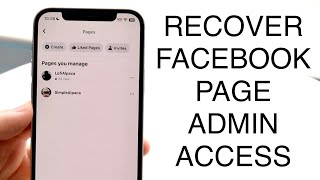 How To Recover Admin Access For FaceBook Page 2023 [upl. by Ainit]